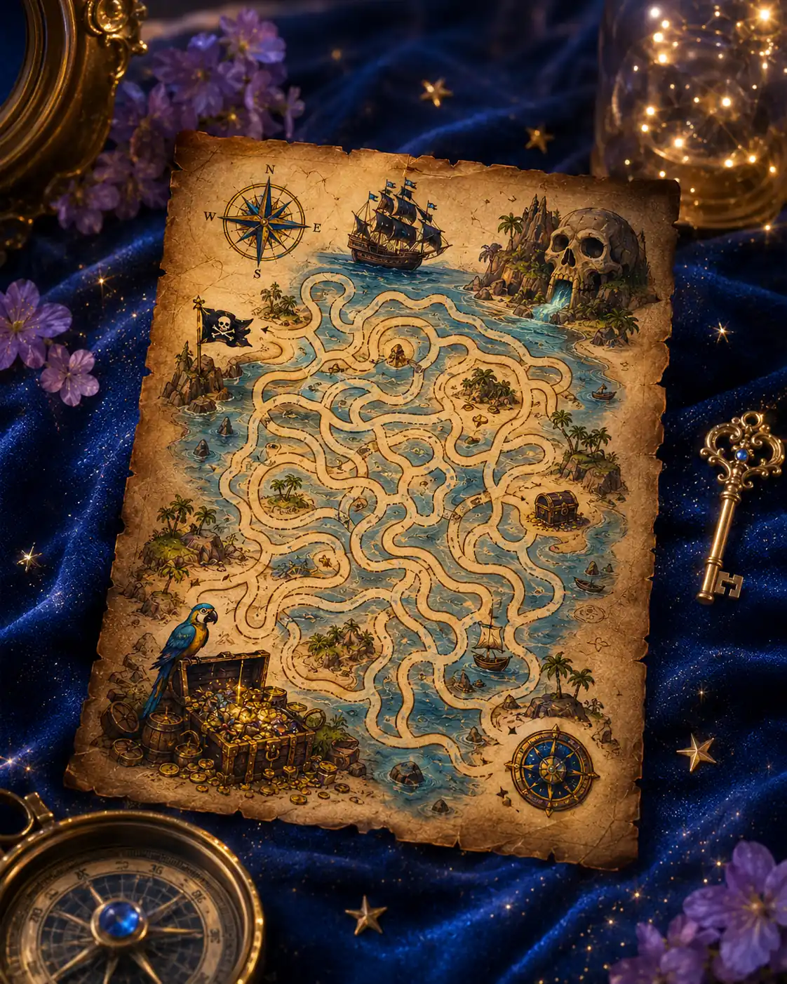 Harta Piraților – Labirint Puzzle Qfeel – Lumea Mea OBSI